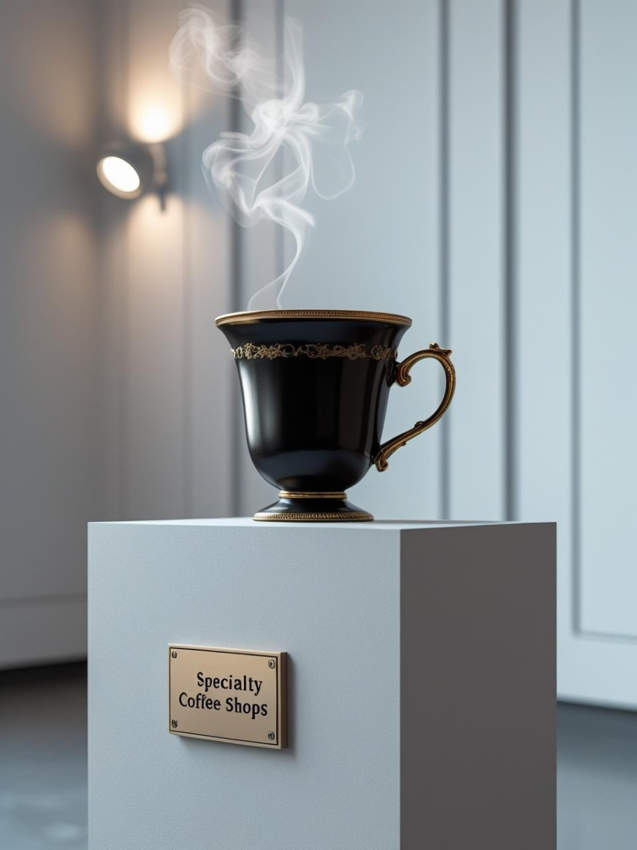 Taza sobre pedestal